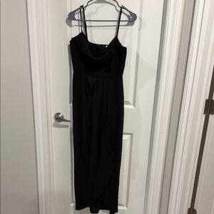 Showpo Black Strapless Dress